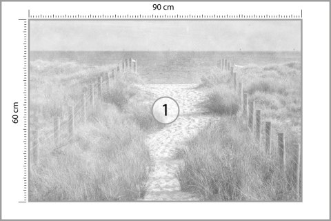 Fototapeta Chodźmy Na Beach Faded Vintage Black & White