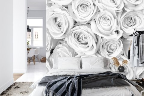 Fototapeta Czarno-Biały Bukiet Róż