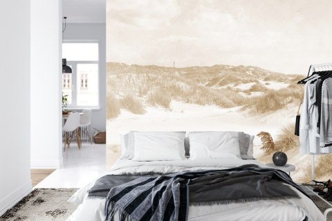 Fototapeta Dune Paradise Faded Vintage W Sepii