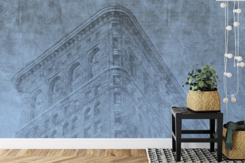 Fototapeta Niebieski Grunge Ii Nowego Jorku