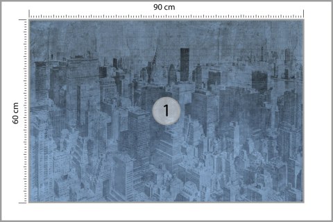 Fototapeta Nowy Jork Grunge I Niebieski