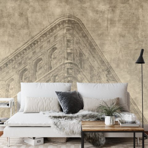 Fototapeta Nowy Jork Grunge Ii Sepia