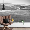 Fototapeta Rolling Hills Faded Vintage W Czerni I Bieli