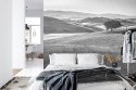 Fototapeta Rolling Hills Faded Vintage W Czerni I Bieli