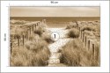 Fototapeta Zejdźmy Na Plażę Sepia