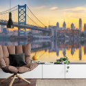 Fototapeta Philadelphia Sunset Skyline Refection