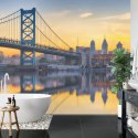 Fototapeta Philadelphia Sunset Skyline Refection