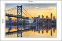 Fototapeta Philadelphia Sunset Skyline Refection