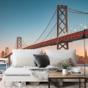 Fototapeta San Francisco Skyline With Oakland Bay Bridge At Sunset, California, Usa