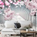 Fototapeta 3D Wallpaper Pink Jewelry Flowers