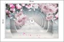 Fototapeta 3D Wallpaper Pink Jewelry Flowers