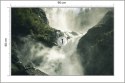 Fototapeta A Flowing Waterfall In Norway