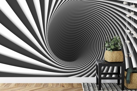 Fototapeta Abstract Background Lines Black Hole 3D