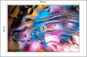 Fototapeta Abstract Colorful Liquid Water Splash And Bubbles Background. Macro Photography