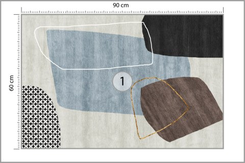 Fototapeta Gold Geometric Background Art. Modern Grey Pattern,