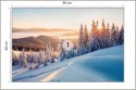 Fototapeta Impressive Winter Morning In Carpathian Mountains With Snow Covered Fir Trees. Colorful Outdoor Scene, Happy New Year