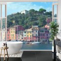 Fototapeta Pen Window View To Old Portofino, Italy