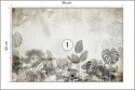 Fototapeta Tropical Trees And Leaves For Digital Printing Wallpaper, Custom Design Wallpaper - 3D