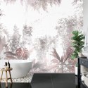 Fototapeta Tropical Trees And Leaves For Digital Printing Wallpaper, Custom Design Wallpaper - 3D