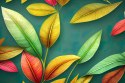 Fototapeta Tropical Trees And Leaves For Digital Printing Wallpaper, Custom Design Wallpaper 3D