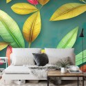 Fototapeta Tropical Trees And Leaves For Digital Printing Wallpaper, Custom Design Wallpaper 3D