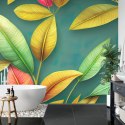 Fototapeta Tropical Trees And Leaves For Digital Printing Wallpaper, Custom Design Wallpaper 3D