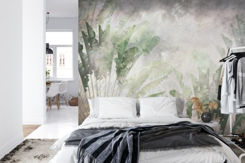 Fototapeta Tropical Trees And Leaves For Digital Printing Wallpaper, Custom Design Wallpaper - 3D