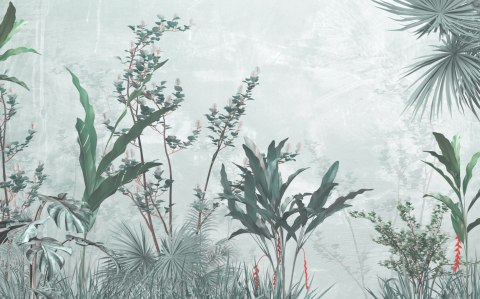 Fototapeta Tropical Trees And Leaves For Digital Printing Wallpaper, Custom Design Wallpaper - 3D