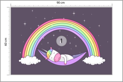 Fototapeta Dla Dzieci - Śpiący Jednorożec