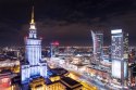 Obraz Na Płótnie Warszawa Nocą