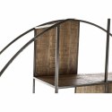 Regał DKD Home Decor Czarny Metal Brązowy Drewno akacjowe Vintage (175 x 36 x 183 cm)