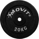 Zestaw obciążników MOVIT 2 x 20 kg, żeliwny