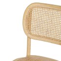 Krzesło do Jadalni Naturalny Rattan Drewno wiązu 45 x 41 x 88 cm