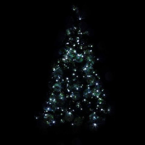 Świąteczne oświetlenie - 5 m,50LED, zimna biel, przewód ziel