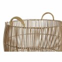 Zestaw koszyków DKD Home Decor Metal Rattan (40 x 40 x 38 cm)