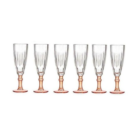 Kieliszek do szampana Vivalto Exotic Łosoś Szkło 170 ml (6 Sztuk)