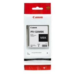 Oryginalny Wkład Atramentowy Canon PFI-120MBK Czarny Czarny matowy