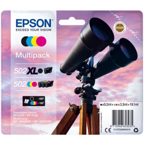 Oryginalny Wkład Atramentowy Epson 502 XL Czarny