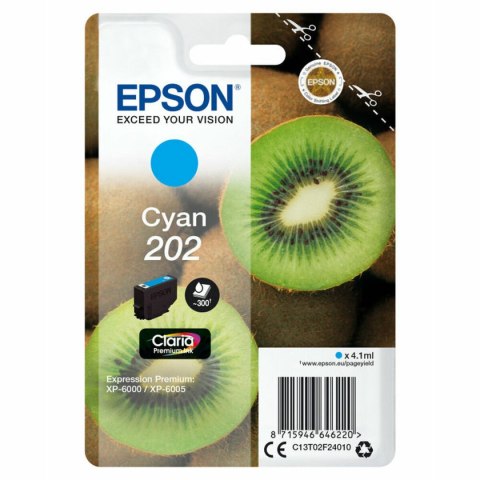 Oryginalny Wkład Atramentowy Epson C13T02F24020 Turkusowy