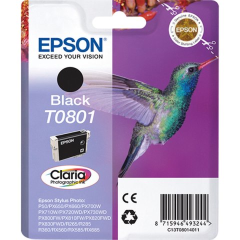 Oryginalny Wkład Atramentowy Epson C13T08014011 Czarny