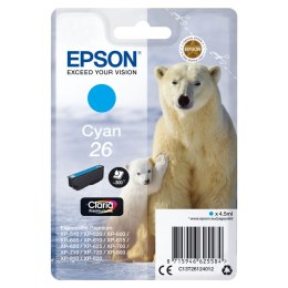 Oryginalny Wkład Atramentowy Epson C13T26124012 Turkusowy