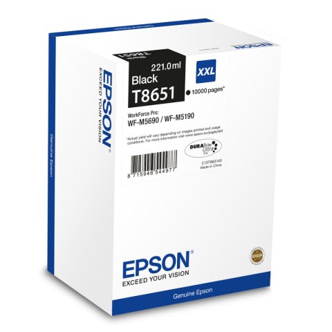 Oryginalny Wkład Atramentowy Epson C13T865140 Czarny