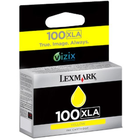 Oryginalny Wkład Atramentowy Lexmark 100 XLA Żółty