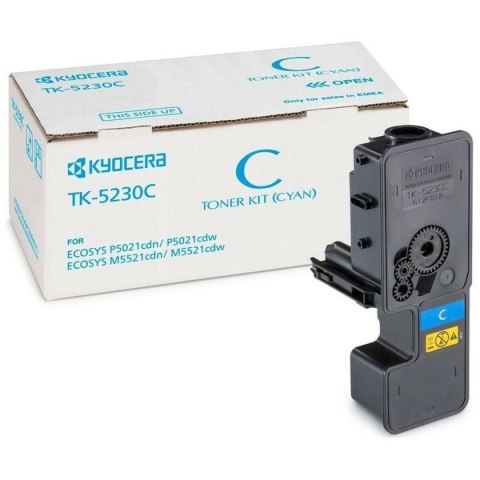 Toner Oryginalny Kyocera TK-5230C Czarny Turkusowy