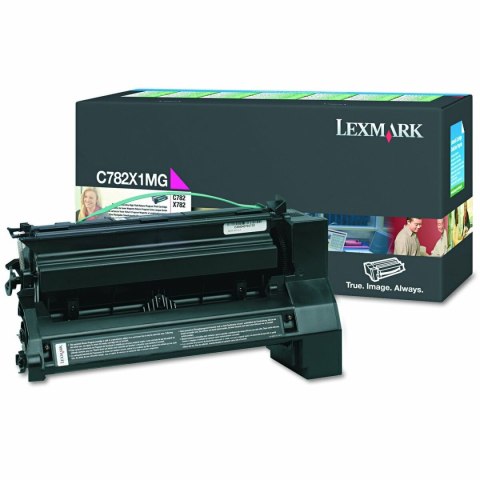 Toner Oryginalny Lexmark C782X1MG Czarny Magenta