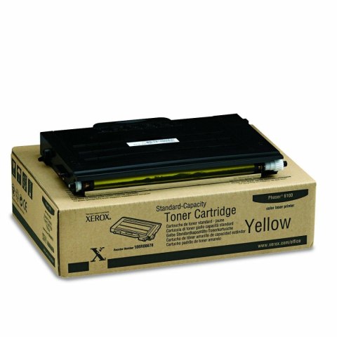 Toner Oryginalny Xerox Phaser 6100 Żółty Czarny