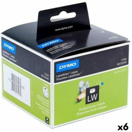 Etykiety do Drukarki Dymo Biały Czarny 32 x 57 mm 1000 Części (6 Sztuk)