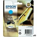 Oryginalny Wkład Atramentowy Epson DURABRITE ULTRA INK - Nº16XL Turkusowy (10 Sztuk)