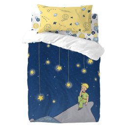 Komplet poszewek na kołdrę HappyFriday Le Petit Prince La Nuit Wielokolorowy Łóżeczko Niemowlęce 2 Części