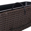 Donica na balustrady Alexandra House Living Brązowy Żelazo Rattan Plastikowy 20 x 19 x 61 cm